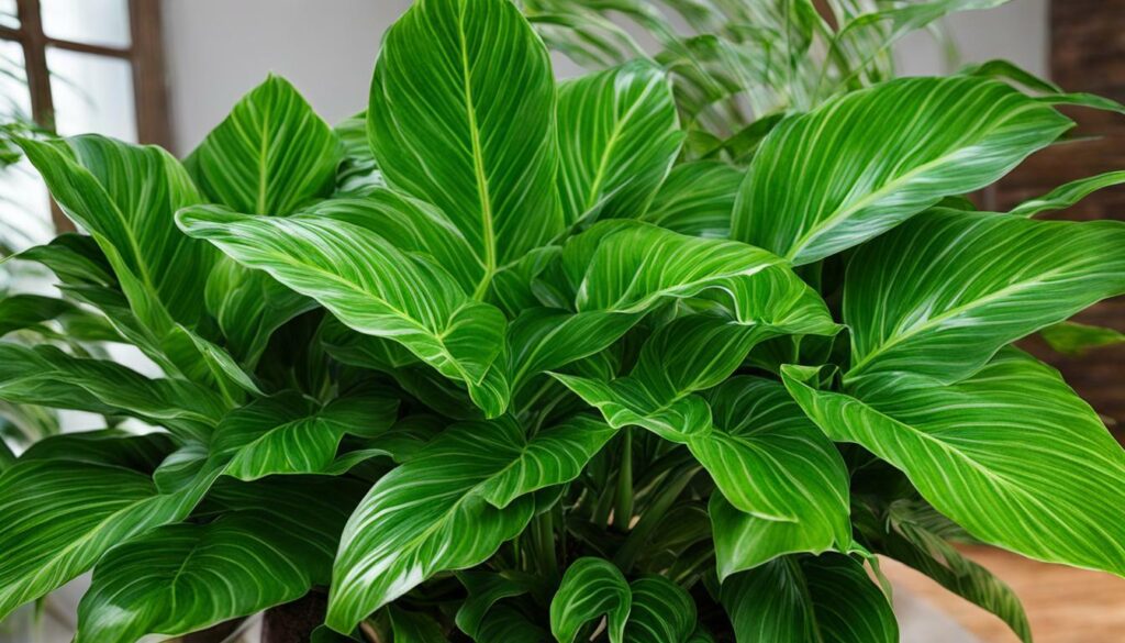 Philodendron 'Xanadu' indoor plant with tropical foliage