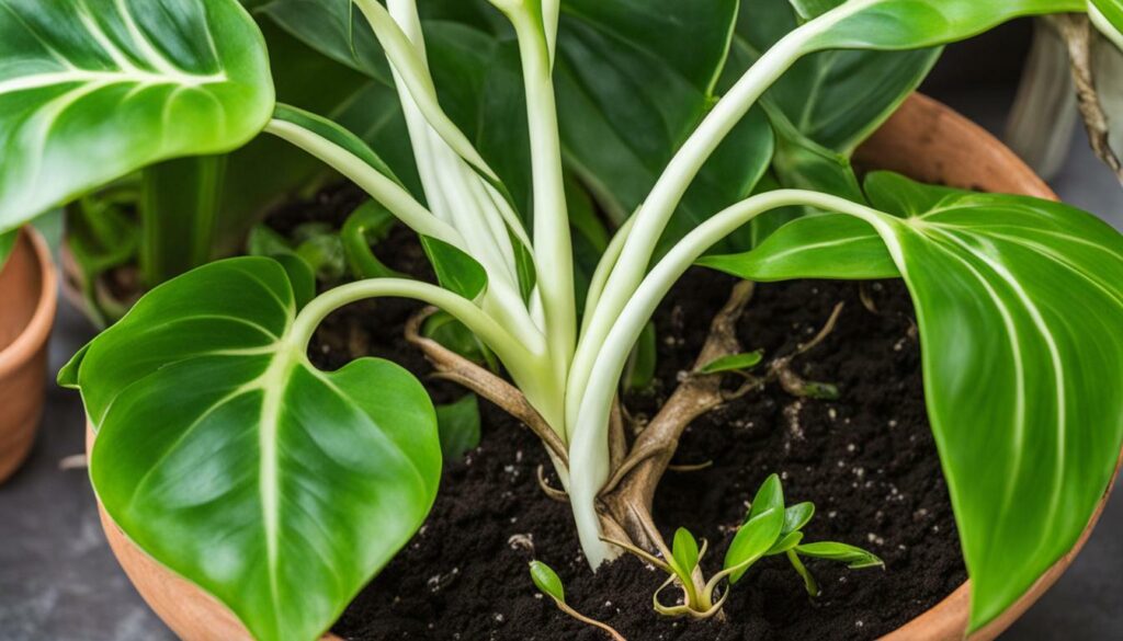 Pruning and Size Management of Philodendron Florida Ghost