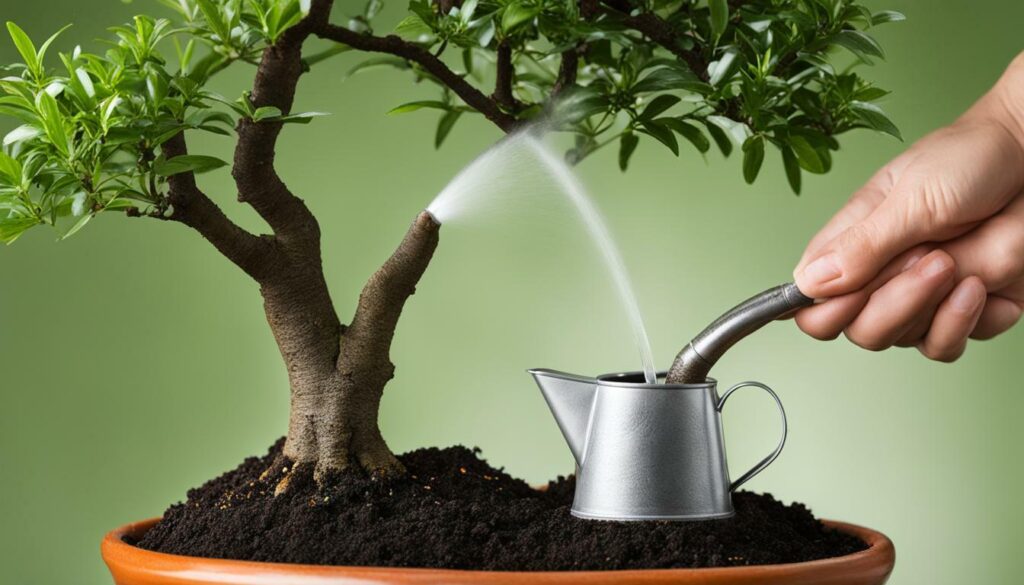 Serissa bonsai watering