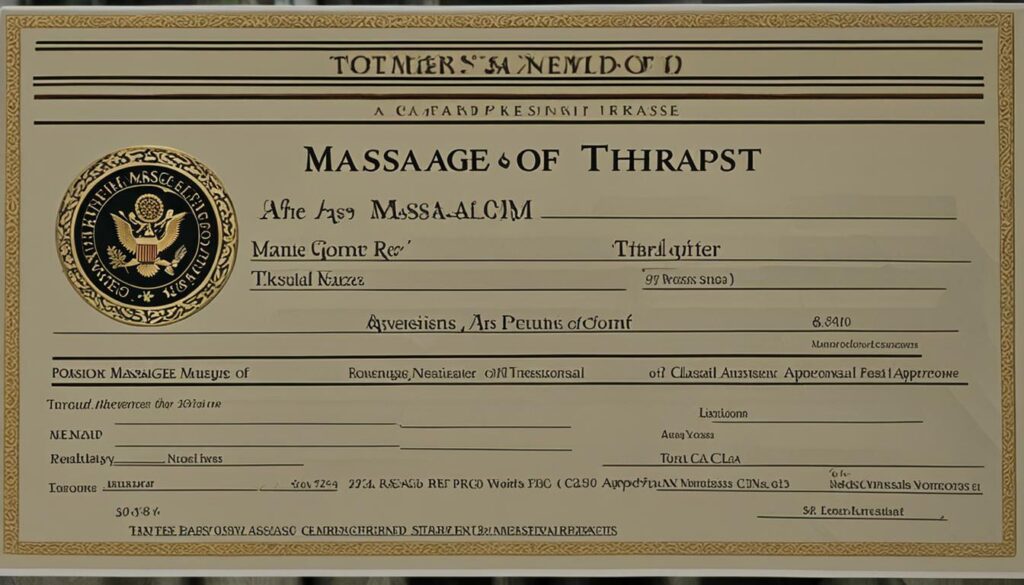 massage therapist license