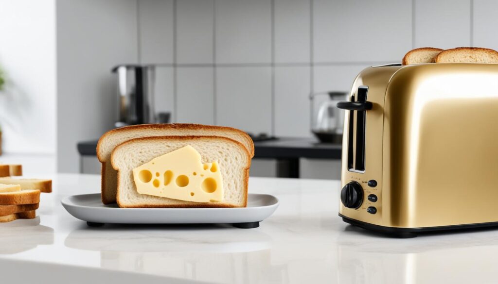 Grilled Cheese in a Sideways Toaster