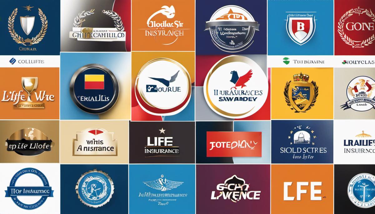 An image showing the logos of top life insurance providers in Germany.